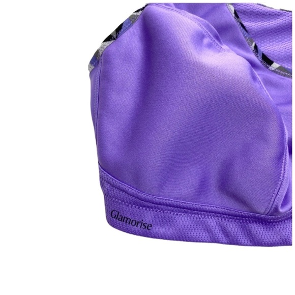 GLAMORISE No-Bounce Support Camisole Bra in Purple - Picture 8 of 9